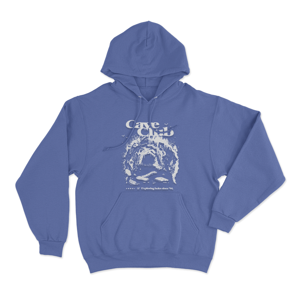 Cave Club Exploring Holes Since '94 Unisex Hoodie Blue Cave Club Exploring Holes Since 94 Unisex Hoodie Blue