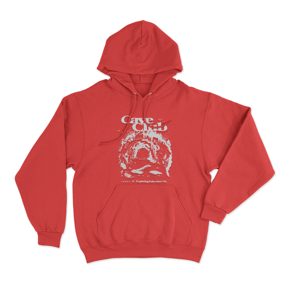 Cave Club Exploring Holes Since '94 Unisex Hoodie Red Cave Club Exploring Holes Since 94 Unisex Hoodie Red
