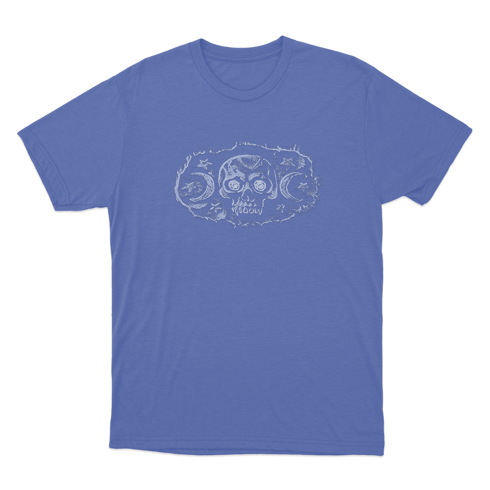 Historia Deletus Skull Unisex T Shirt Blue Historia Deletus Skull Unisex T Shirt Blue