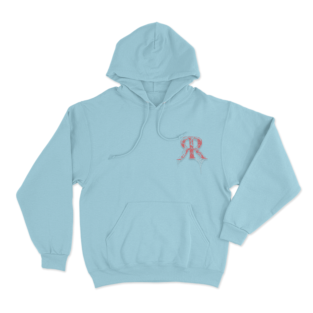 Rim Reaper Logo Unisex Hoodie Sky Blue Rim Reaper Logo Unisex Hoodie Sky Blue