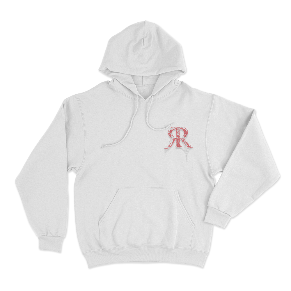 Rim Reaper Logo Unisex Hoodie White Rim Reaper Logo Unisex Hoodie White