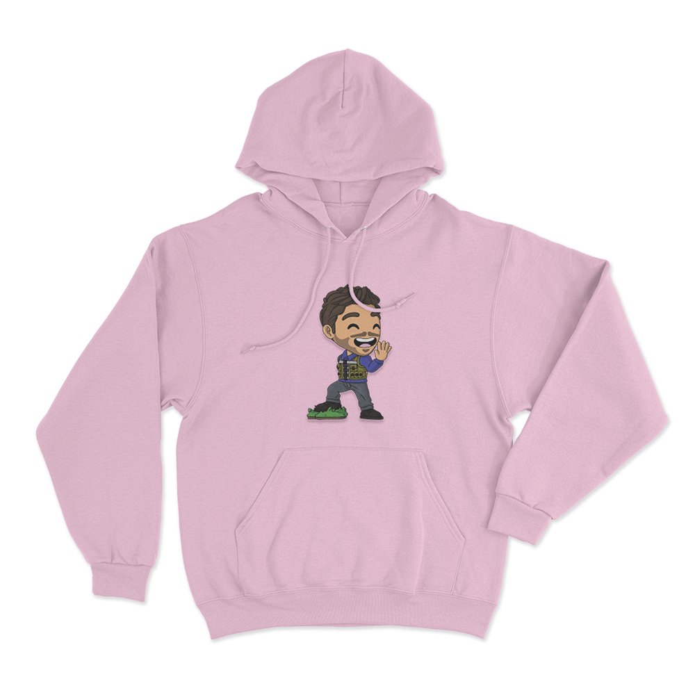 Stimpee Cartoon Unisex Hoodie Pink Stimpee Cartoon Unisex Hoodie Pink