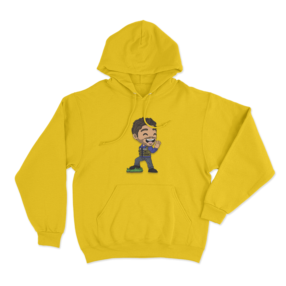 Stimpee Cartoon Unisex Hoodie Yellow Stimpee Cartoon Unisex Hoodie Yellow