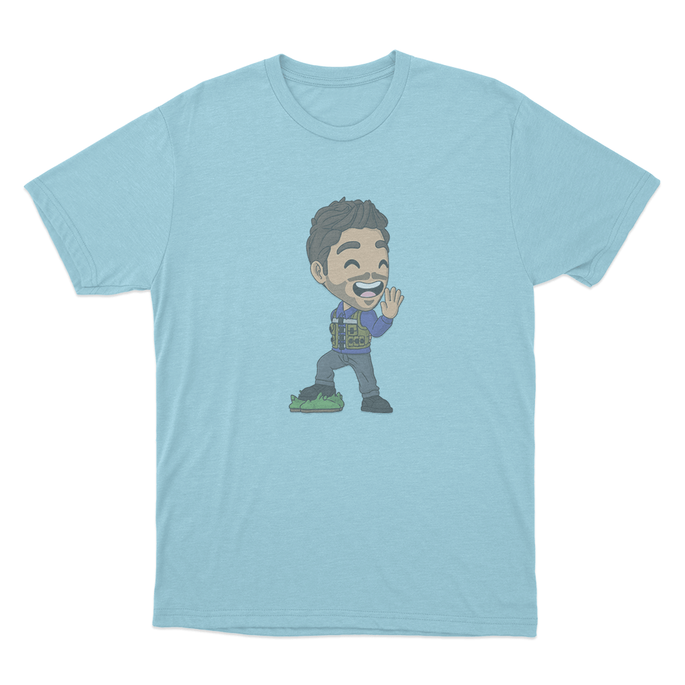Stimpee Cartoon Unisex T Shirt Sky Blue Stimpee Cartoon Unisex T Shirt Sky Blue