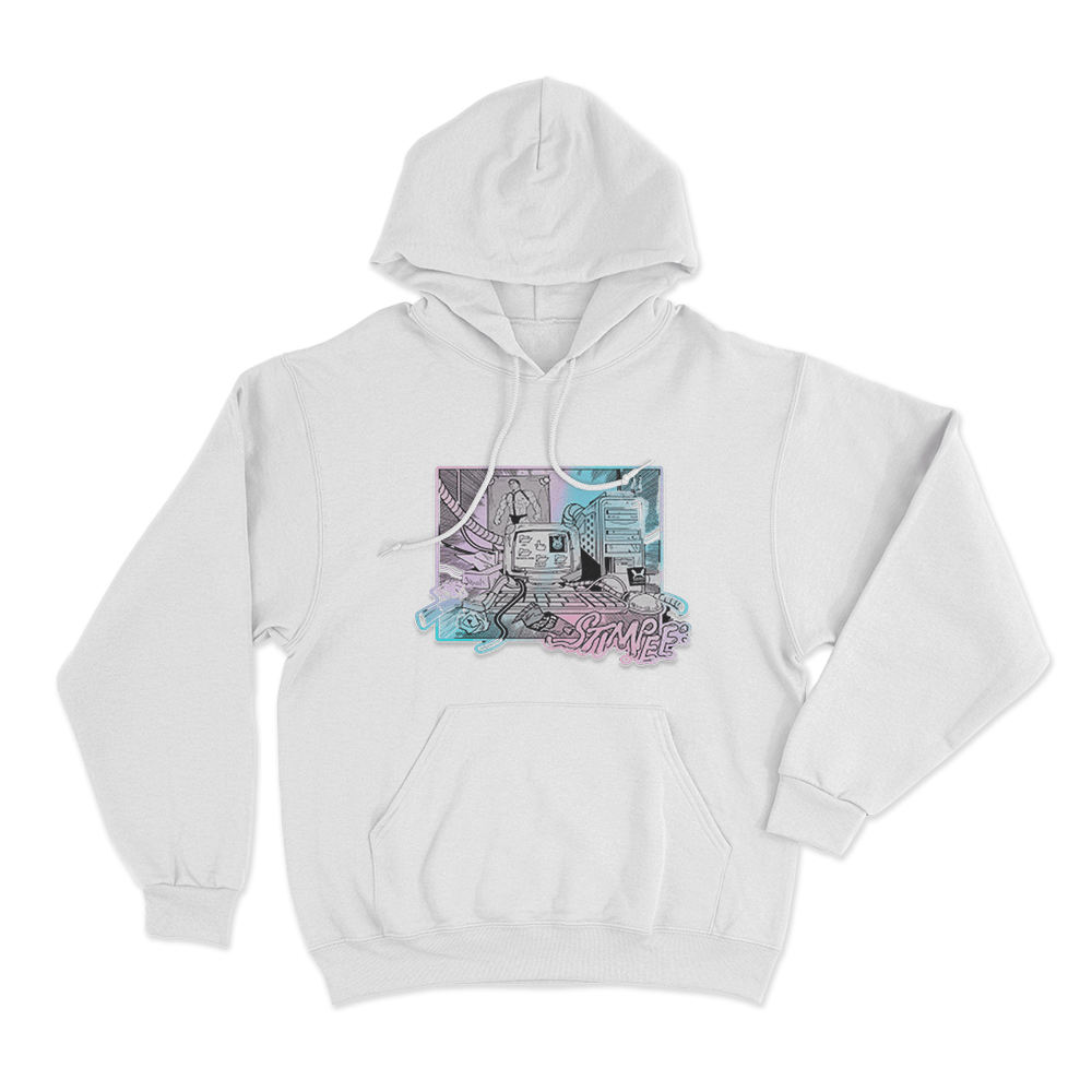 Stimpee Meme Archive Unisex Hoodie White Stimpee Meme Archive Unisex Hoodie White 1